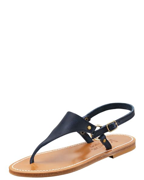 womens navy blue thong sandals